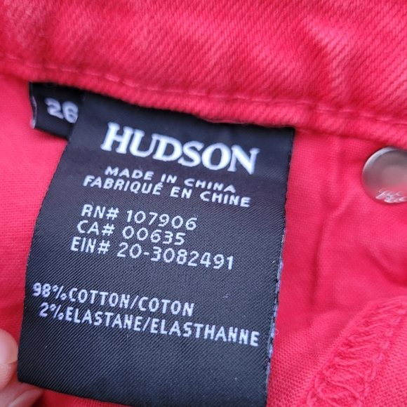 Red Hudson Midrise Straight Crop with hem - Picture 11 of 11
